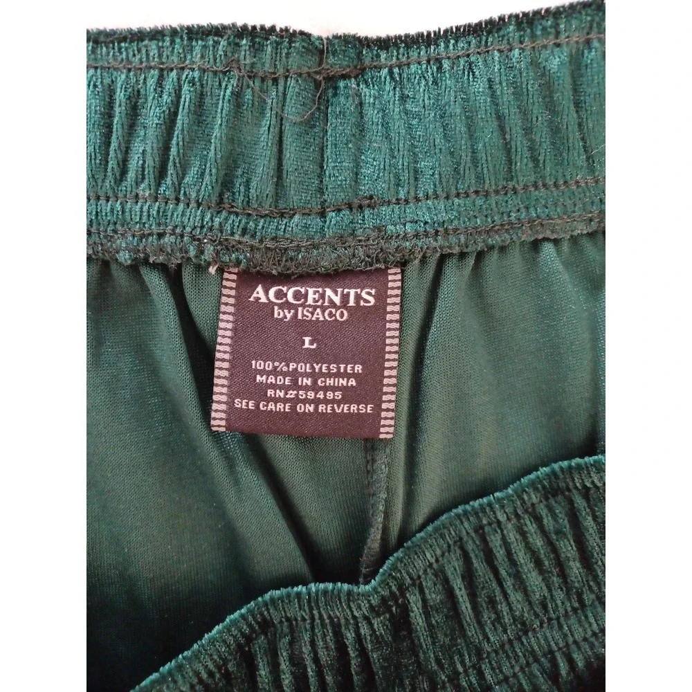 ACCENTS‎ By ISACO Boxer Shorts Mens Large Green Velvet Reindeer Novelty Funny